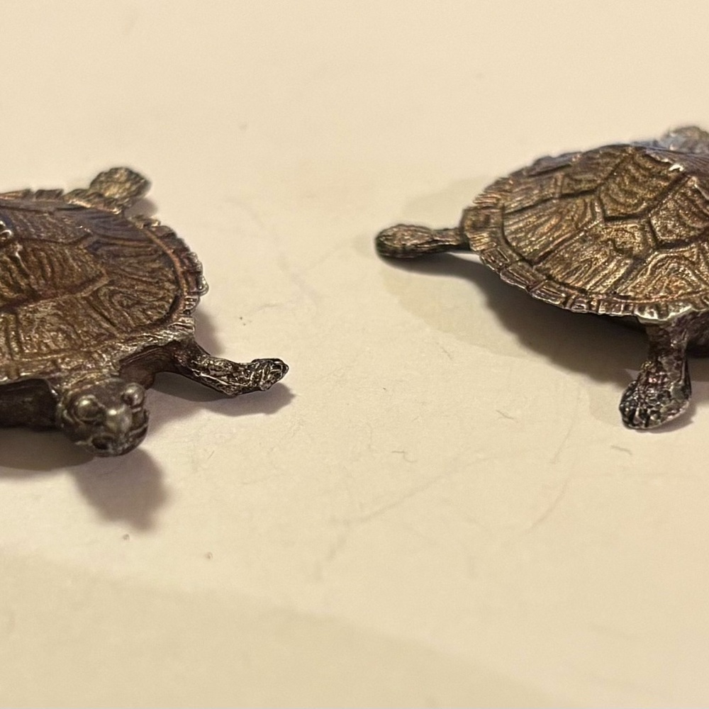 Vintage Pewter Bea-Line Large Turtle